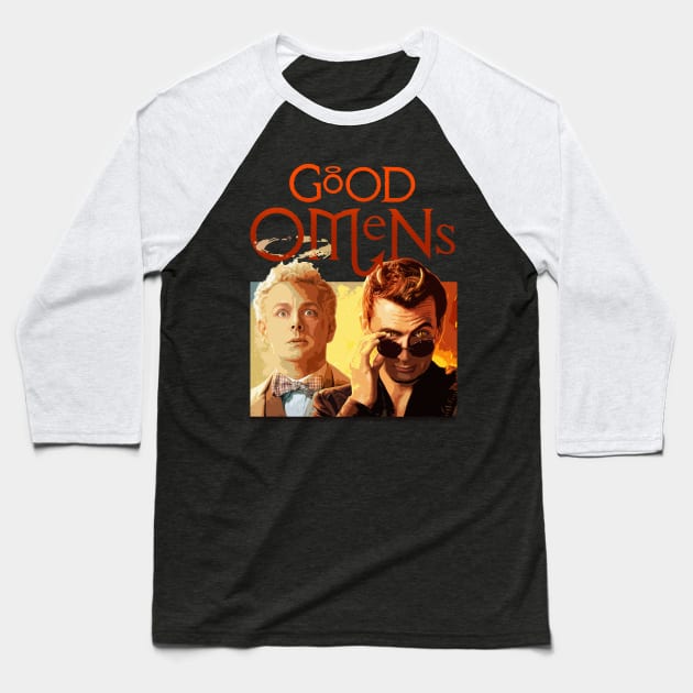 Good Omens Vintage Baseball T-Shirt by olivia parizeau